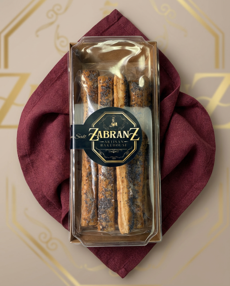 Poppy Seeds & Sea Salt Cheddar Cheese Straws