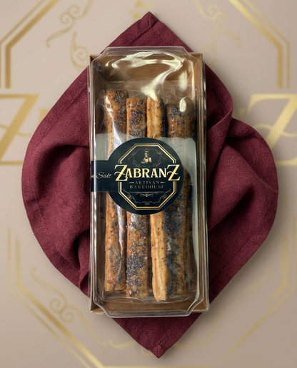 Poppy Seeds & Sea Salt Cheddar Cheese Straws